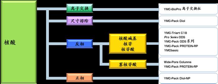 核酸分析的YMC色谱柱选择方法